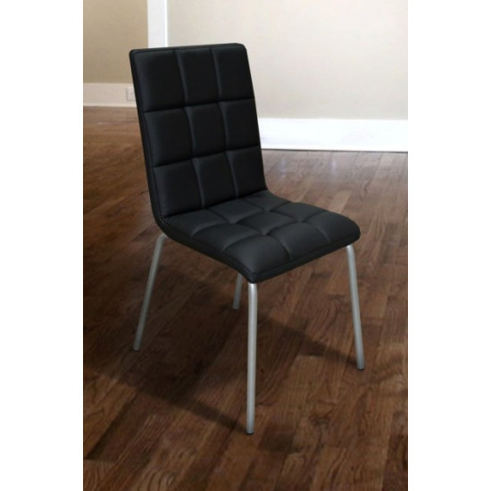 Kitchen dining chair with soft back Amanda Mix Furniture Black