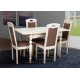 Dining chair for the living room/kitchen made of natural wood + fabric Chester Mix Furniture Beige