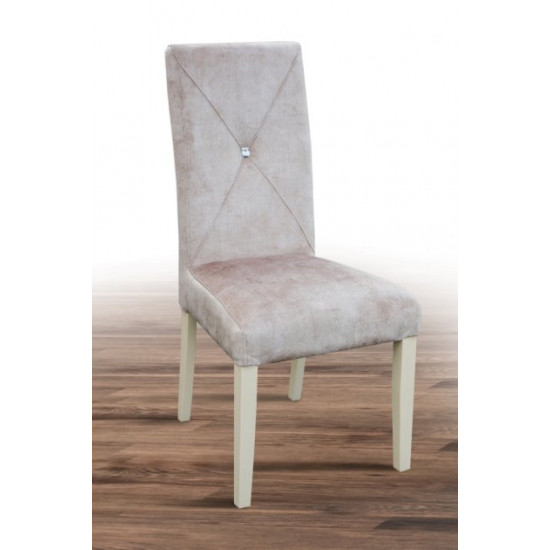 Dining chair with soft back and seat Dimas Mix Furniture Ivory