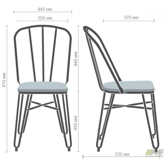 Chair AMF Clapton, black 521109