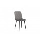 Soft kitchen chair with metal legs Vetro VT-N-42 corduroy color gray