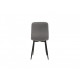 Soft kitchen chair with metal legs Vetro VT-N-42 corduroy color gray