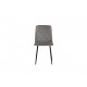 Soft kitchen chair with metal legs Vetro VT-N-42 corduroy color gray