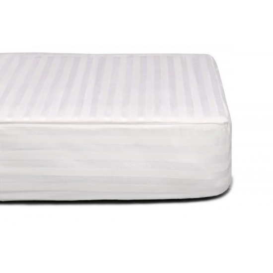 Mattress cover COTTON+ PanMatras with fixation around the perimeter 80x200 white