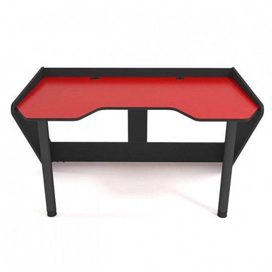 Ergonomic gaming desk Geroy Zeus red+black