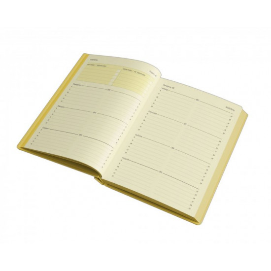 Weekly planner 4Profi format A6 Dated 2022 96 sheets yellow 904808