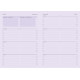 Weekly planner 4Profi format A6 Dated 2022 96 sheets lilac 904792