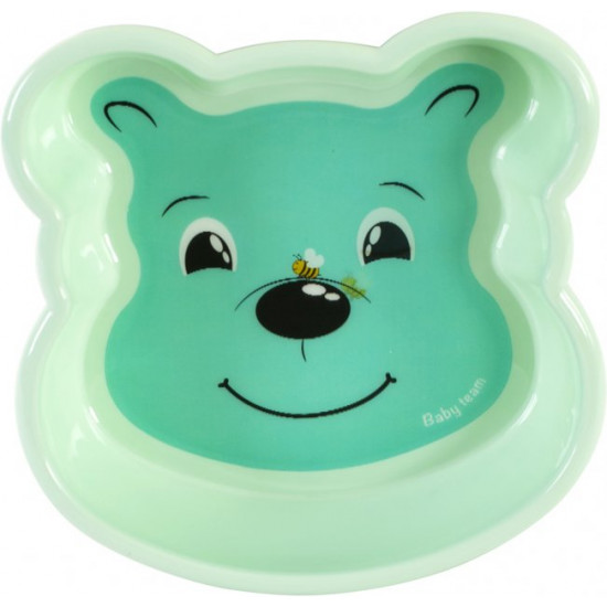 Children's deep plate Baby Team Favorite animals (6011_Bear)