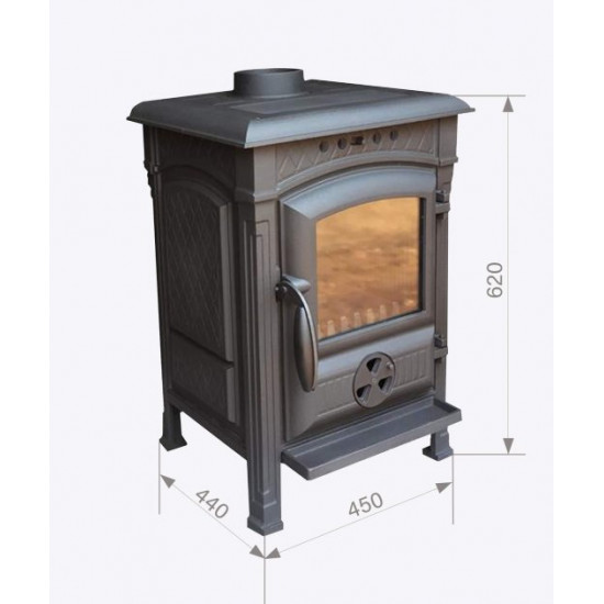 Cast iron fireplace stove SPIN Castina 8 kW