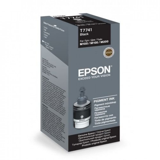 Контейнер із чорнилом Epson M100 black pig. (C13T77414A)