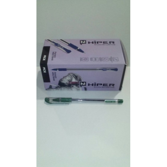 Hiper Ace oil pen, 0.7mm, green, price per pack. 50pcs(HO-515green)