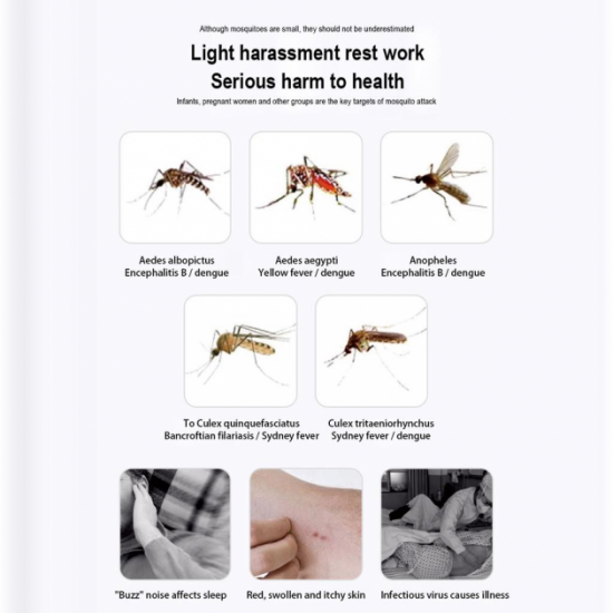  Ловушка от комаров и насекомых антимоскитная лампа с LED подсветкой UKC Mosquito 220В