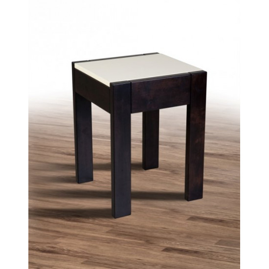 Kitchen stool made of wood + chipboard Slider Mix Furniture Wenge + cream