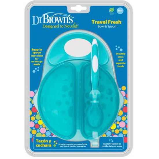 Children's travel kit Dr. Brown's Spoon Bowl (TF010-P3)