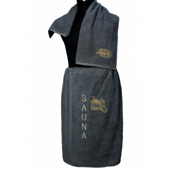 Men's sauna and bath set Artalex Graphite