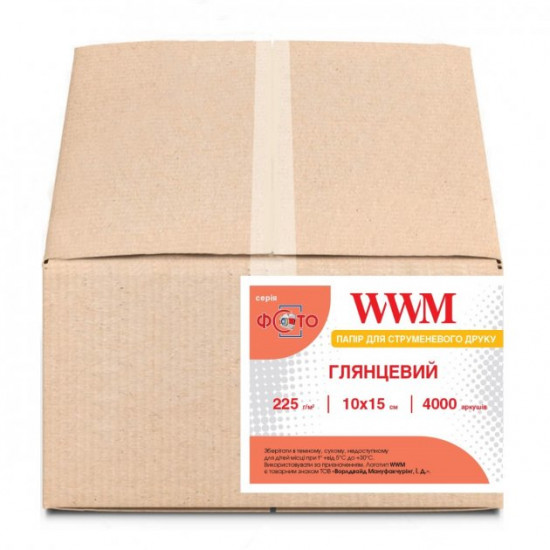 Photo paper WWM 10cm x 15cm 225gsm 4000l glossy (G225.F4000/C)