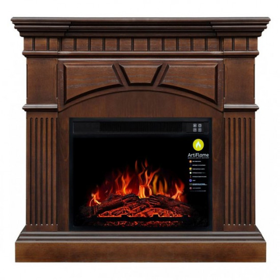 Electric fireplace with portal ArtiFlame YORK AF23S OAK ANTIQUE (with sound)