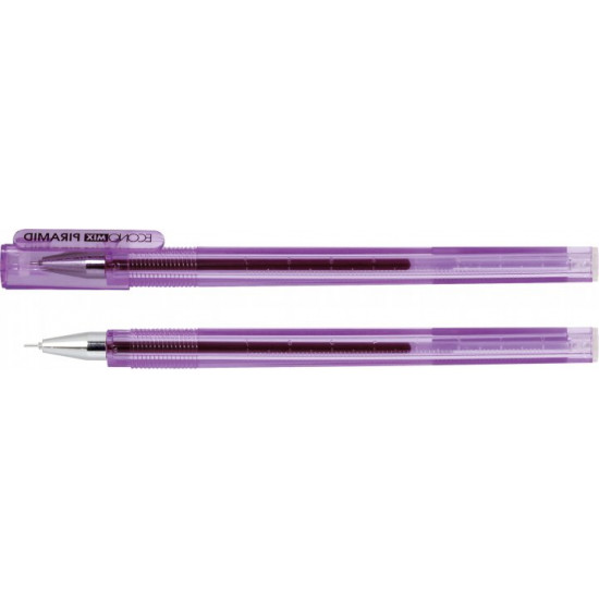 Set of gel pens Economix Piramid 0.5 mm Purple 12 pcs (E11913-12)