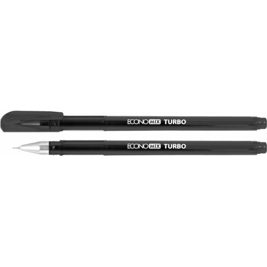 Set of gel pens Economix Turbo 0.5 mm Black 12 pcs (E11911-01)