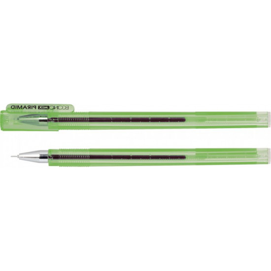 Set of gel pens Economix Piramid 0.5 mm Green 12 pcs (E11913-04)