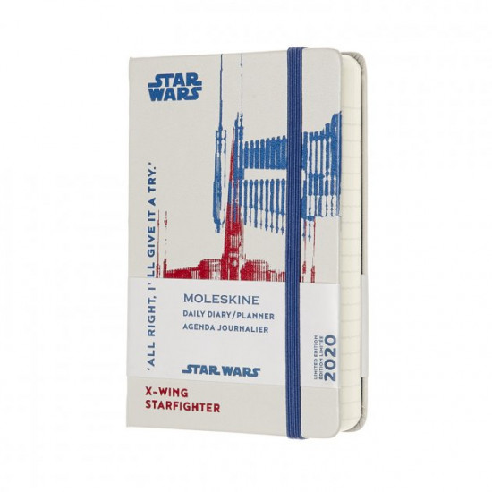  Щоденник Moleskine 2020 Star Wars кишеньковий / Білий (8053853600202)