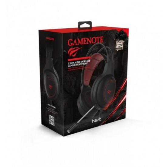 Gaming headphones with microphone HAVIT HV-H2239d USB + 3.5mm