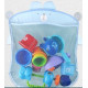 Bathroom mesh for storing toys with a suction cup for children 39x35 cm (587737273) Blue (Teddy Bear)