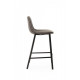 Half-bar chair artificial leather Vetro Mebel B-16 gray antique