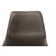 Half-bar chair artificial leather Vetro Mebel B-16 gray antique