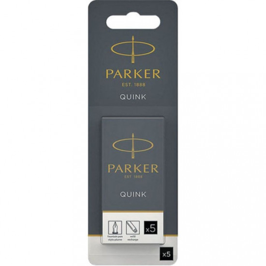 Parker Quink cartridges 5pcs black - blister 11 416BK