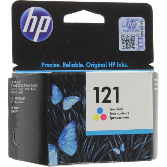 Cartridge for HP DeskJet F4213 HP 121 Color CC643HE