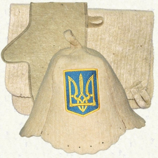 Sauna set - Coat of arms of Ukraine - Sauna Good