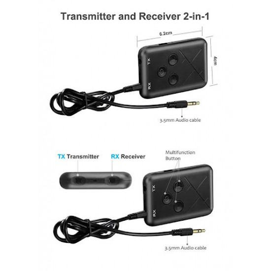  Bluetooth передатчик, приемник Q Sound Bluetooth Receiver/Transmitter 10BT