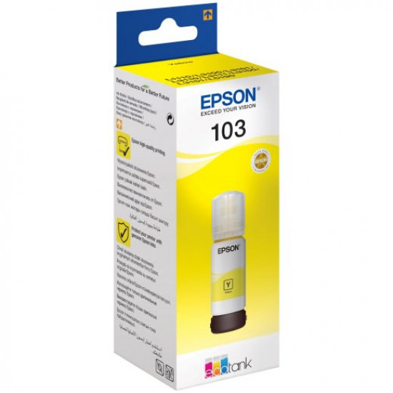 Чорнило для Epson L3101 Epson 103 Yellow 65мл C13T00S44A