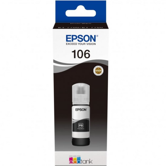  Чернила для Epson L7180 Epson 106 Photo Black 70мл C13T00R140