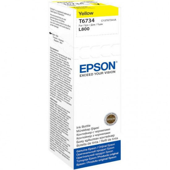  Чернила для Epson L805 Epson 673 Yellow 70мл C13T67344A