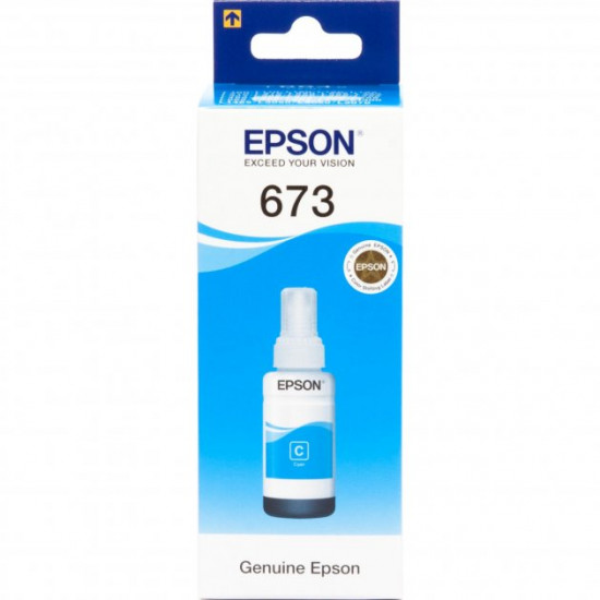  Чернила для Epson L805 Epson 673 Cyan 70мл C13T67324A