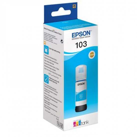  Чернила для Epson L3151 Epson 103 Cyan 65мл C13T00S24A