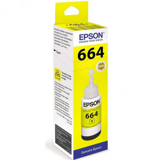  Чернила для Epson L456 Epson 664 Yellow 70мл C13T66444A