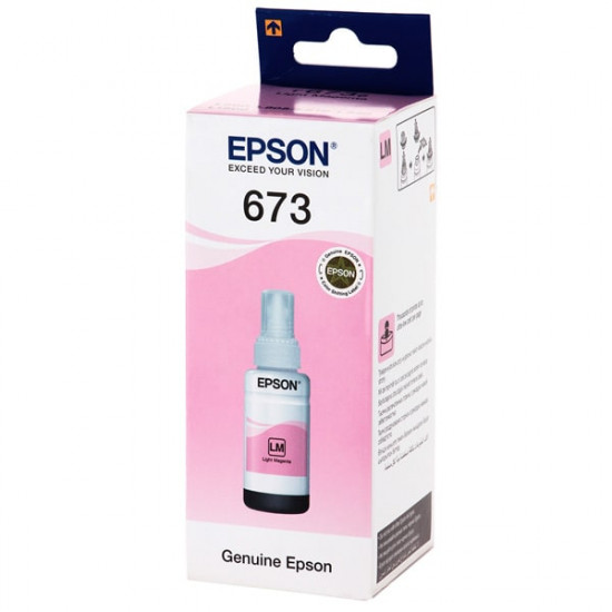  Чернила для Epson L805 Epson 673 Light Magenta 70мл C13T67364A