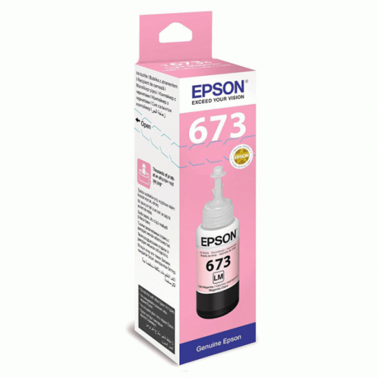  Чернила для Epson L805 Epson 673 Light Magenta 70мл C13T67364A