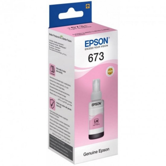  Чернила для Epson L805 Epson 673 Light Magenta 70мл C13T67364A