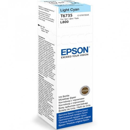  Чернила для Epson L805 Epson 673 Light Cyan 70мл C13T67354A