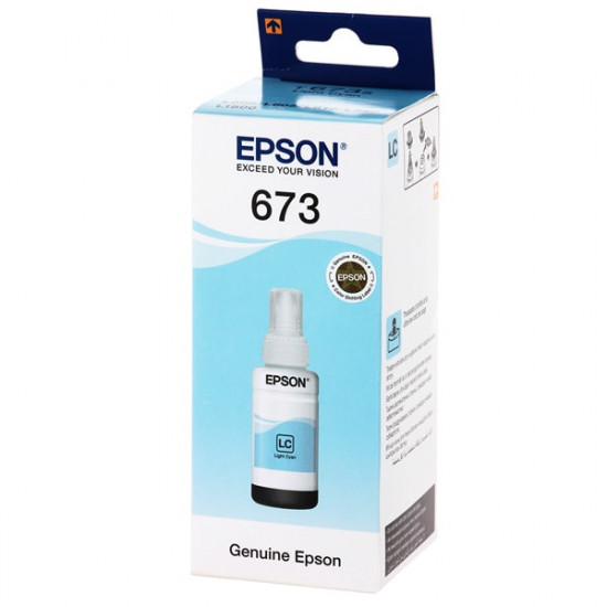  Чернила для Epson L805 Epson 673 Light Cyan 70мл C13T67354A