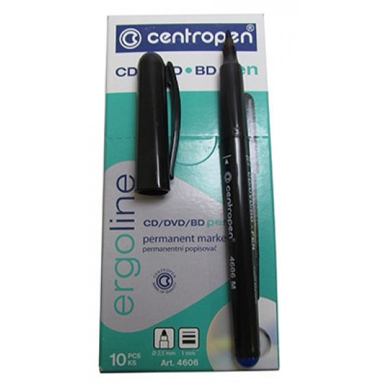 Permanent marker blue 1 mm CD-Pen ergoline CP 4606/03 Centropen