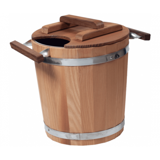 Steamer Tesli 20 l. Made from thermowood and stainless steel insert