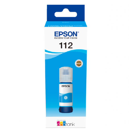 Чорнило для Epson L15160 Epson 112 Cyan Pigment 70мол C13T06C24A