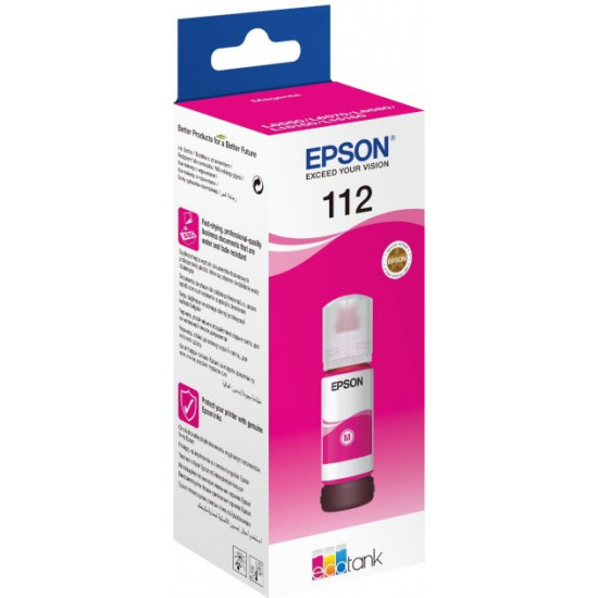  Чернила для Epson L15160 Epson 112 Magenta Pigment 70мл C13T06C34A