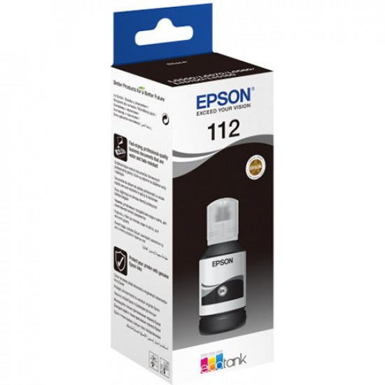  Чернила для Epson L15160 Epson 112 Black Pigment 127мл C13T06C14A