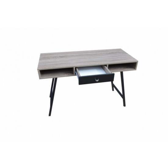 Desk with metal legs Mix Furniture Lime chipboard Sonoma truffle oak